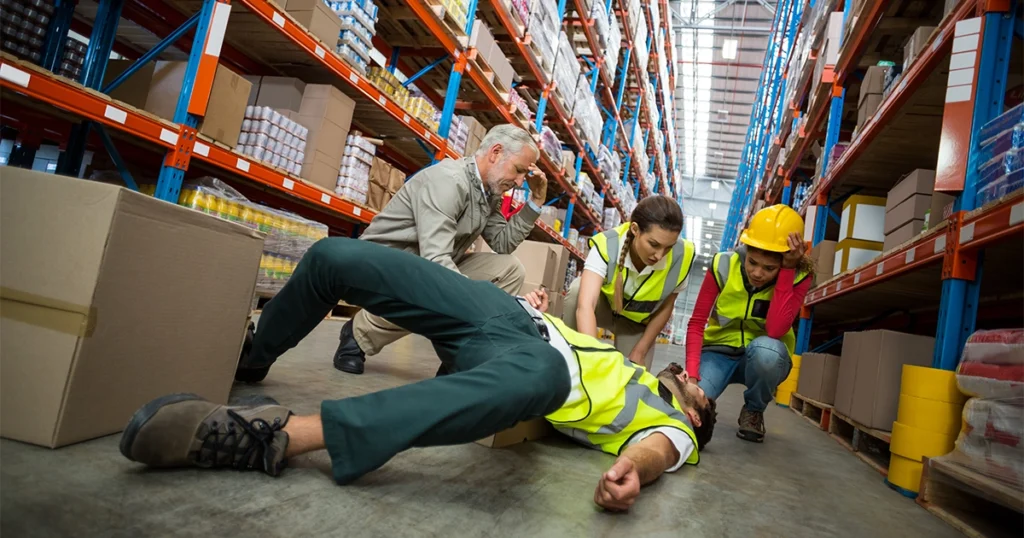 Premises liability incident in a warehouse setting