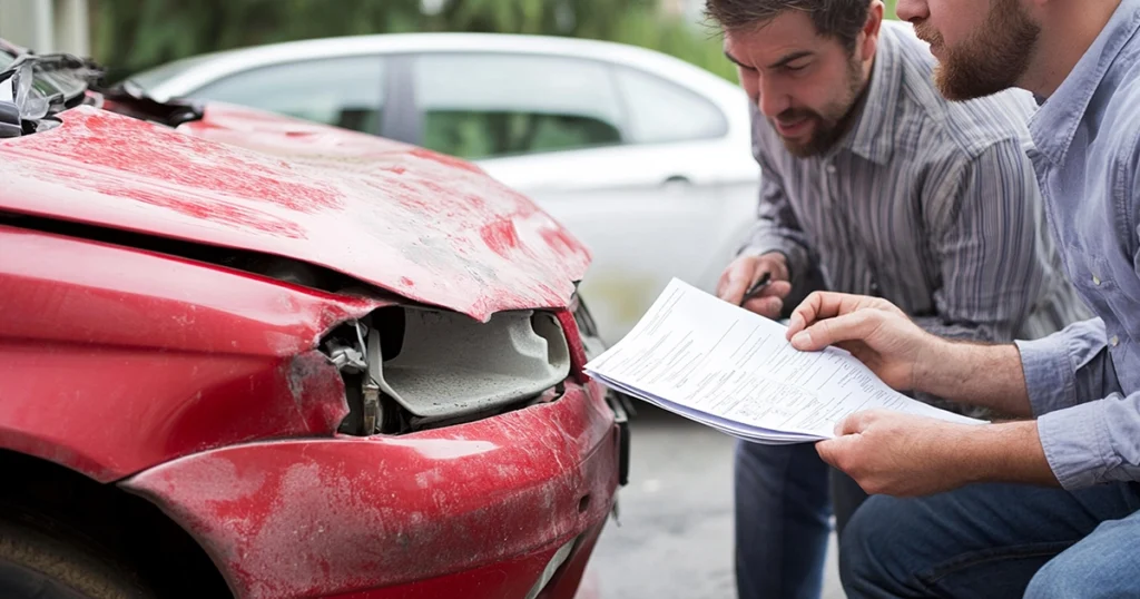 Assessing vehicle damage for property liability claim